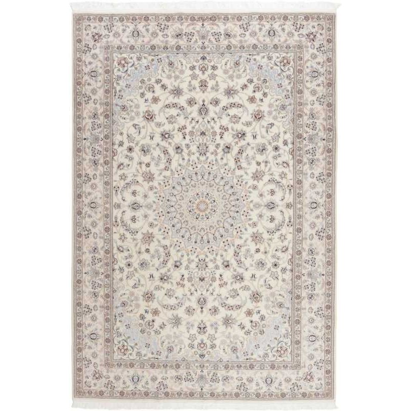 tappeto persia nain fine con seta cm 210x303 