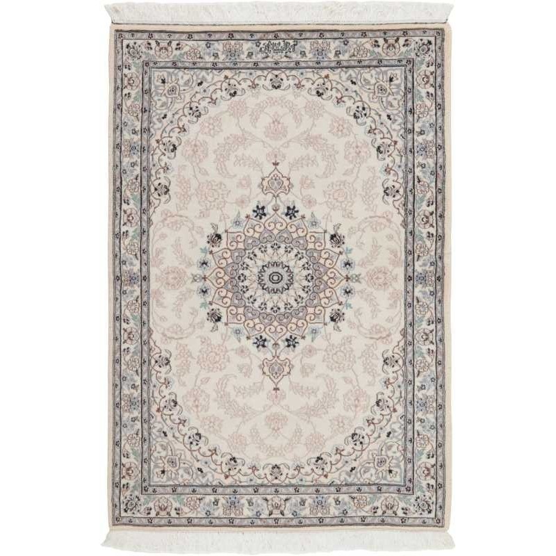 tappeto persia nain fine con seta cm 104x150 
