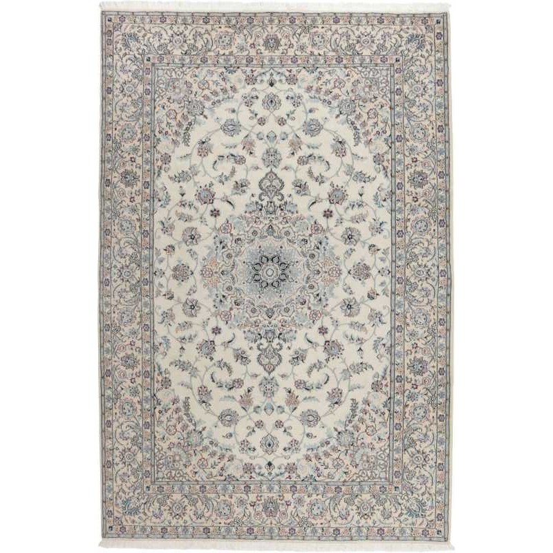 tappeto persia nain fine con seta cm 208x313 