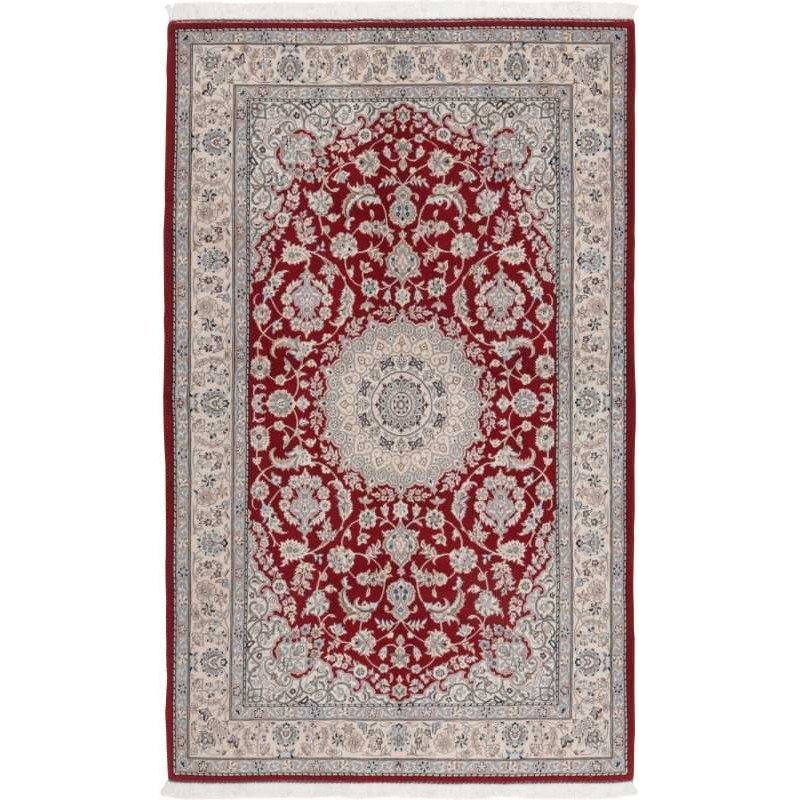 tappeto persia nain fine con seta cm 155x245 