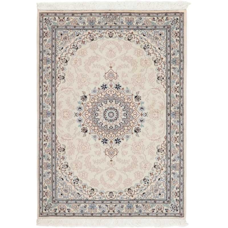 tappeto persia nain fine con seta cm 107x145 