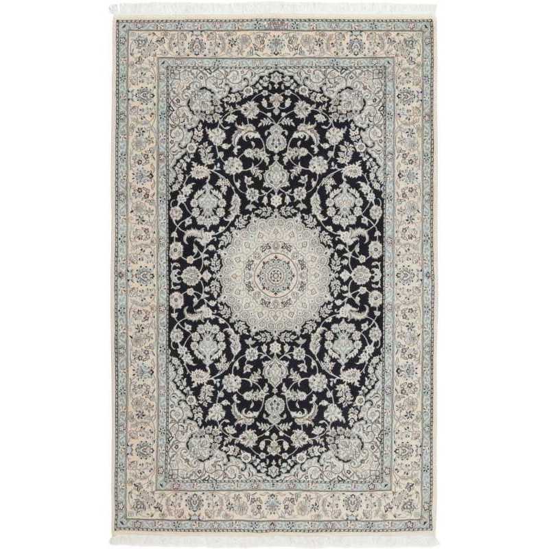 tappeto persia nain fine con seta cm 153x237 