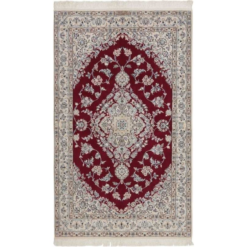 tappeto persia nain fine con seta cm 130x215 