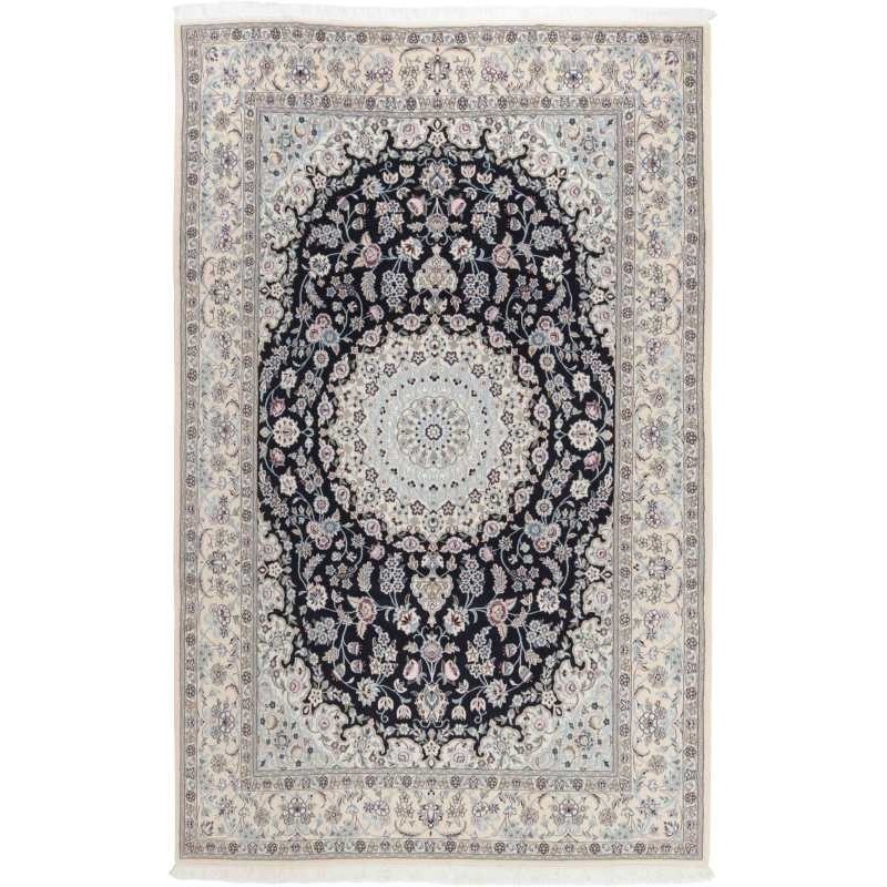 tappeto persia nain fine con seta cm 200x304 