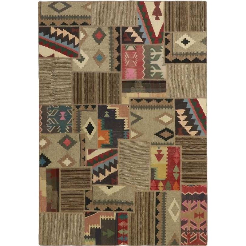 tappeto persia tekkeh kelim cm 158x233 