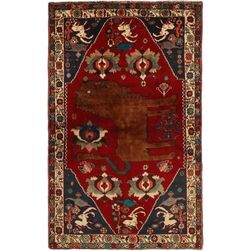 tappeto persia kashghai cm 130x207