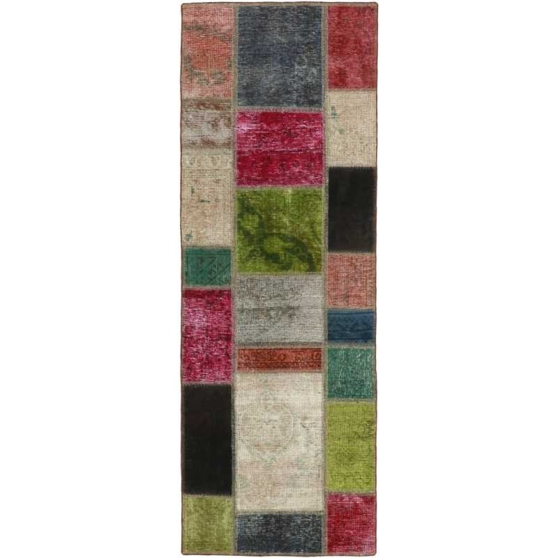 tappeto persia vintage patchwork cm 70x202