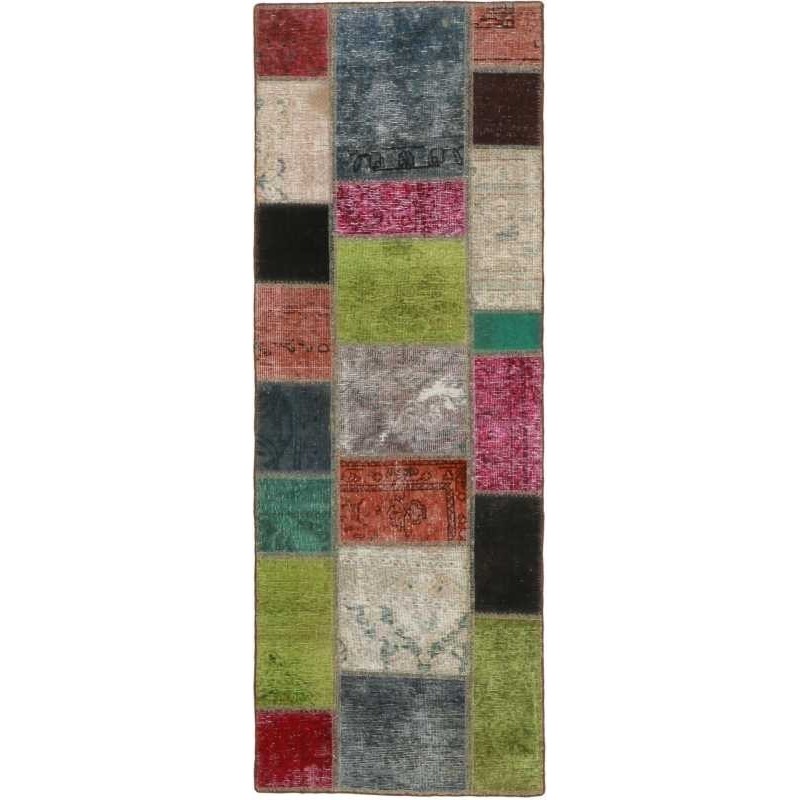 tappeto persia vintage patchwork cm 71x197