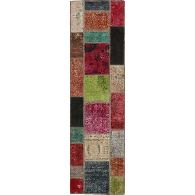 tappeto persia vintage patchwork cm 72x252