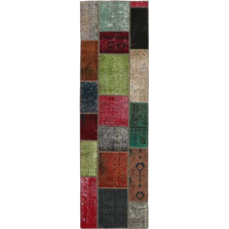 tappeto persia vintage patchwork cm 74x250