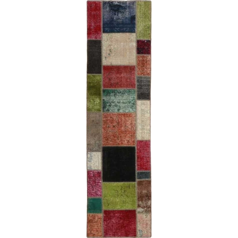 tappeto persia vintage patchwork cm 81x300