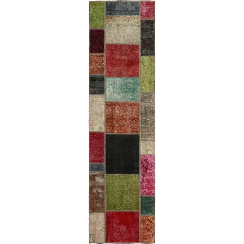 tappeto persia vintage patchwork cm 82x300