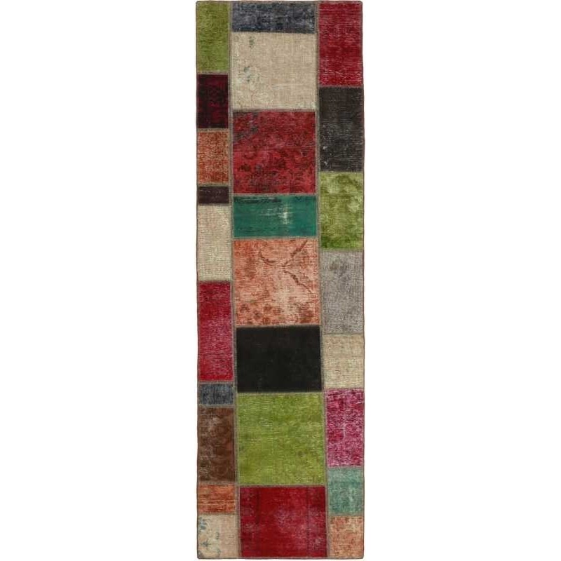tappeto persia vintage patchwork cm 82x300
