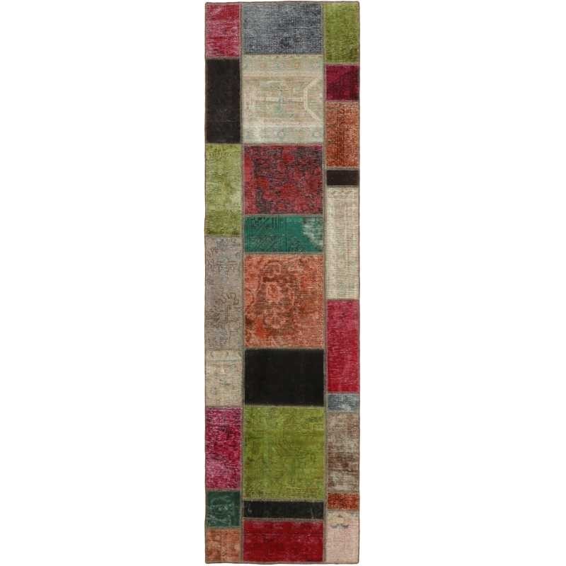 tappeto persia vintage patchwork cm 82x300