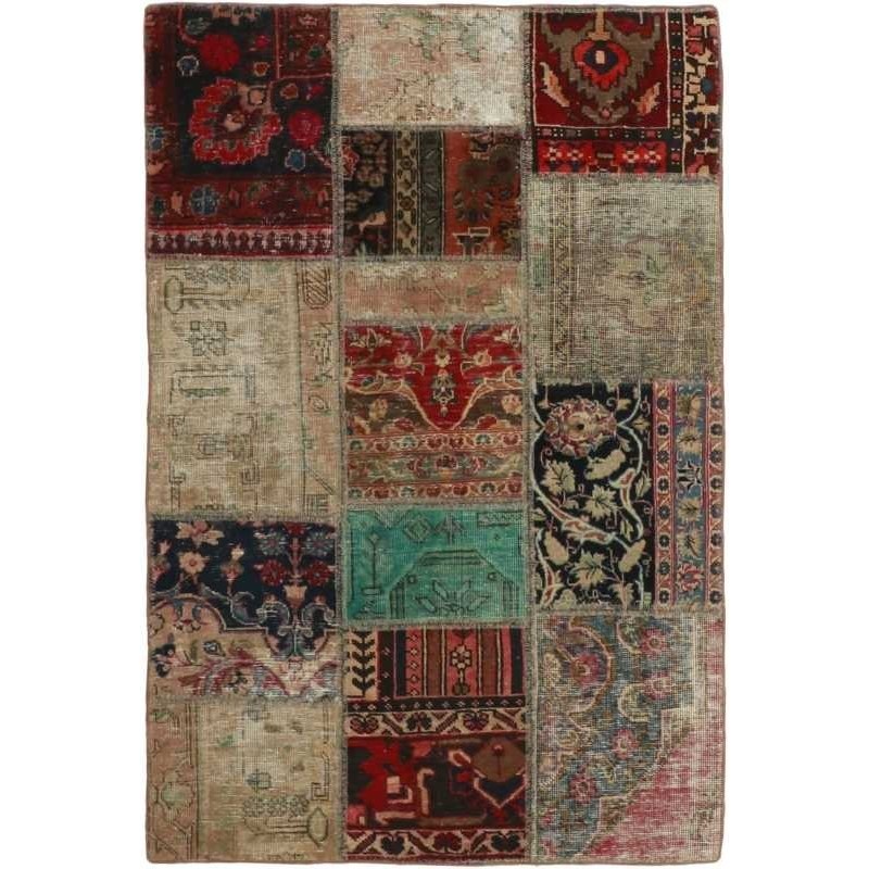 tappeto persia vintage patchwork cm 102x151