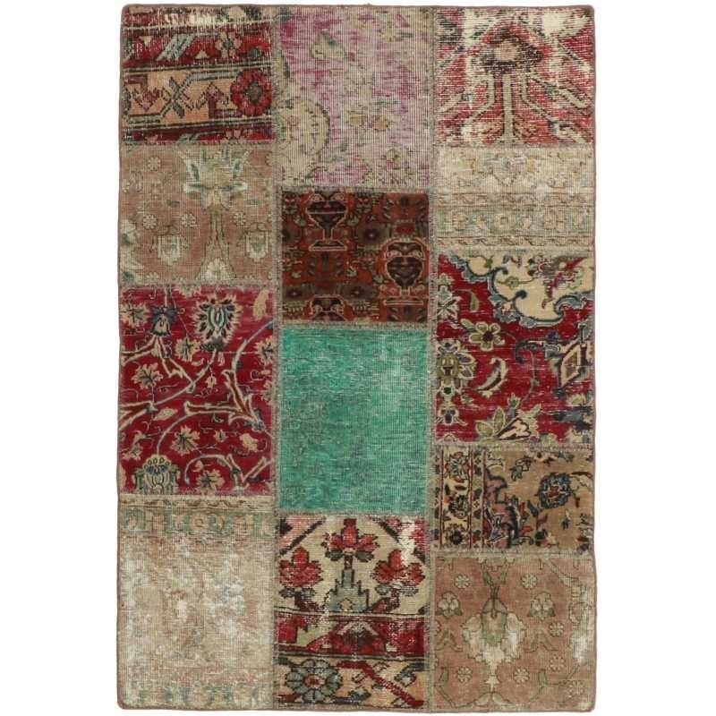 tappeto persia vintage patchwork cm 103x151