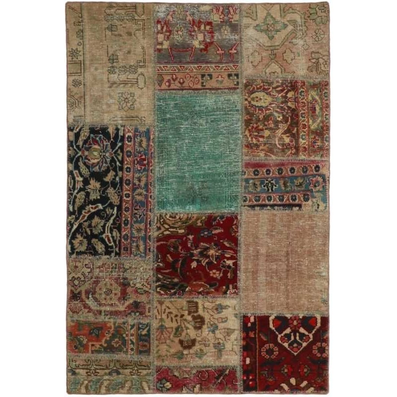 tappeto persia vintage patchwork cm 103x150