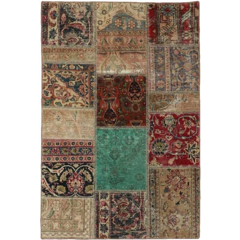 tappeto persia vintage patchwork cm 102x151