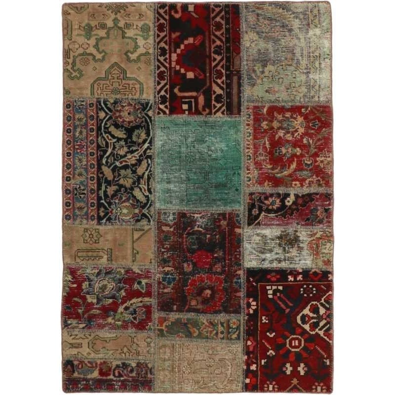 tappeto persia vintage patchwork cm 100x151