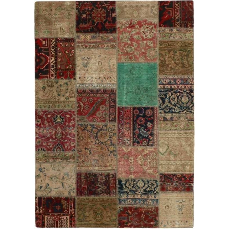 tappeto persia vintage patchwork cm 168x234