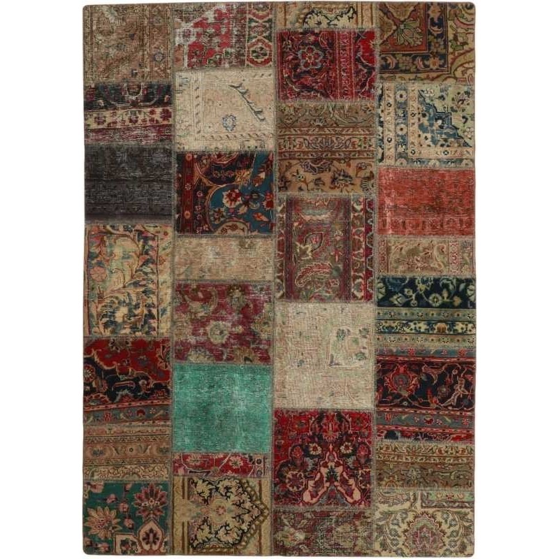 tappeto persia vintage patchwork cm 168x234