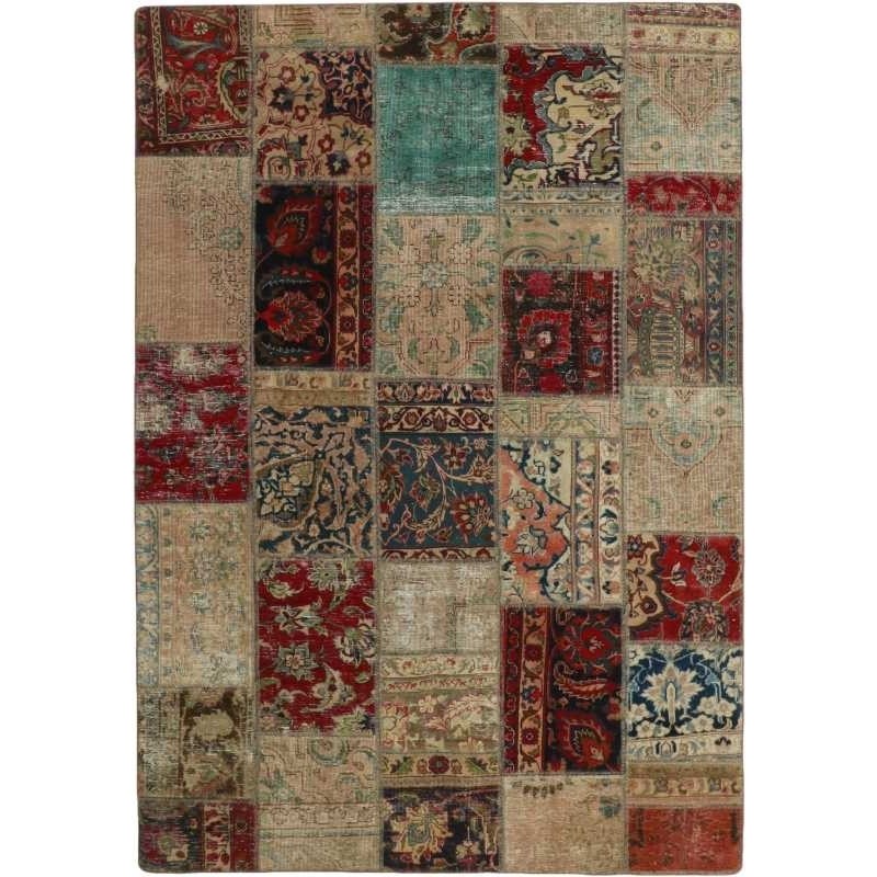 tappeto persia vintage patchwork cm 164x233