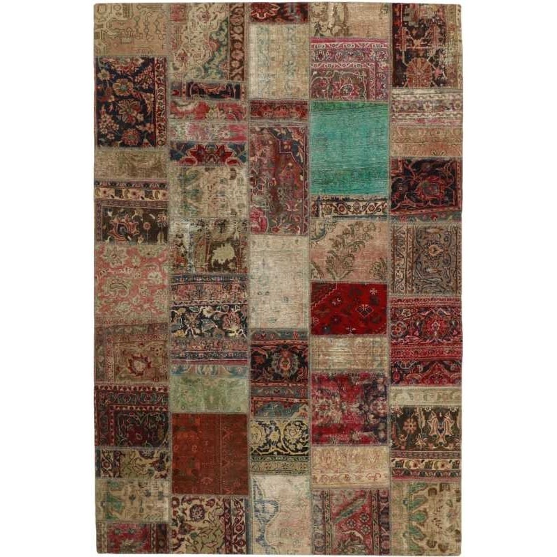 tappeto persia vintage patchwork cm 200x299