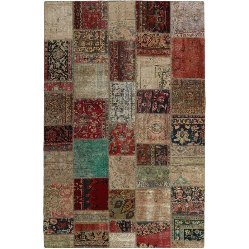 tappeto persia vintage patchwork cm 200x299