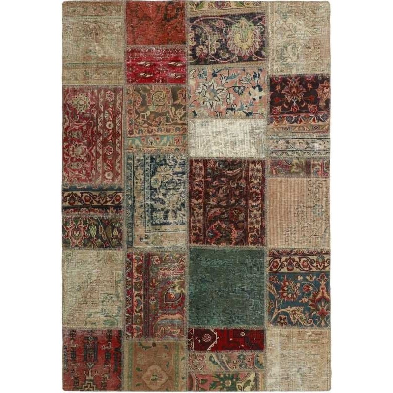 tappeto persia vintage patchwork cm 141x200