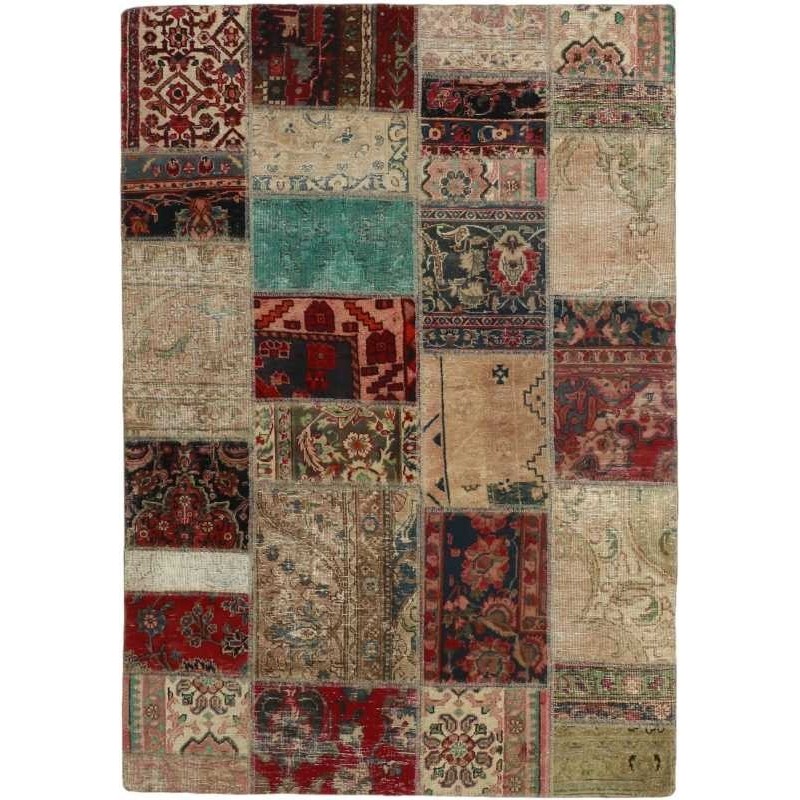 tappeto persia vintage patchwork cm 142x201