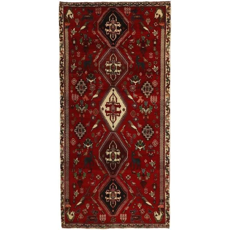 tappeto persia kashghai cm 136x271