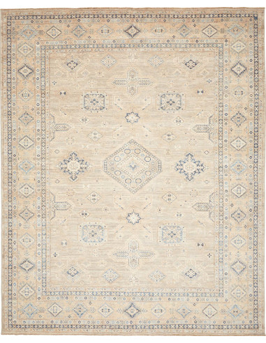 Kazak Fine Pakistan grigio chiaro e grigio chiaro 248x309