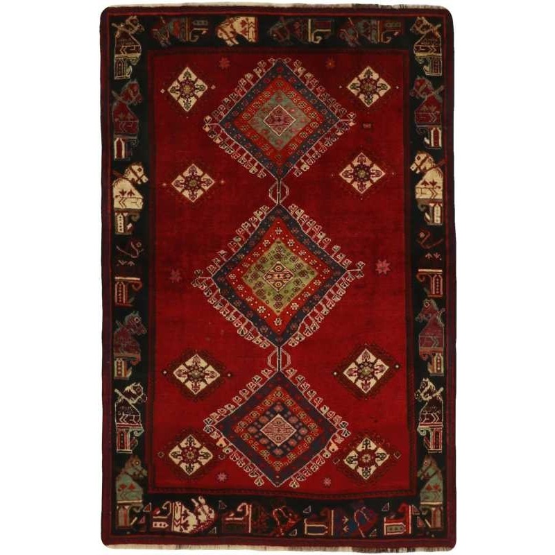 tappeto persia kashghai cm 124x197
