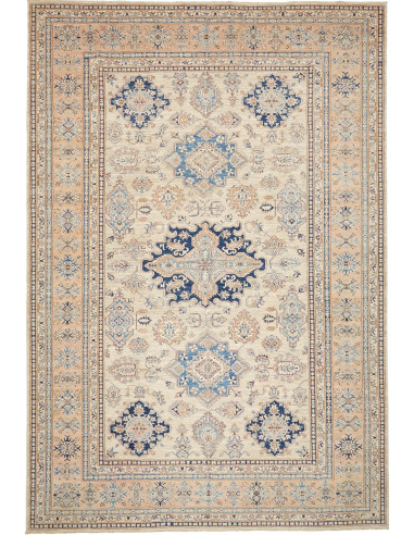 Kazak Fine Pakistan argento e grigio tenue 271x396