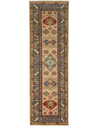 Kazak Fine Pakistan grigio e grigio tenue 59x193