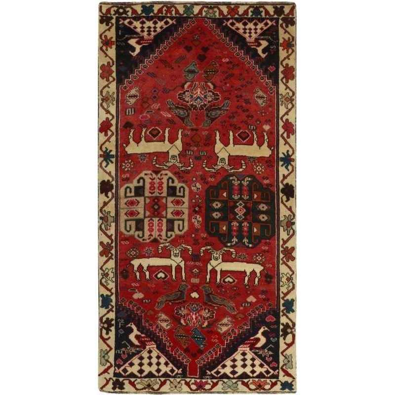 tappeto persia kashghai cm 106x208