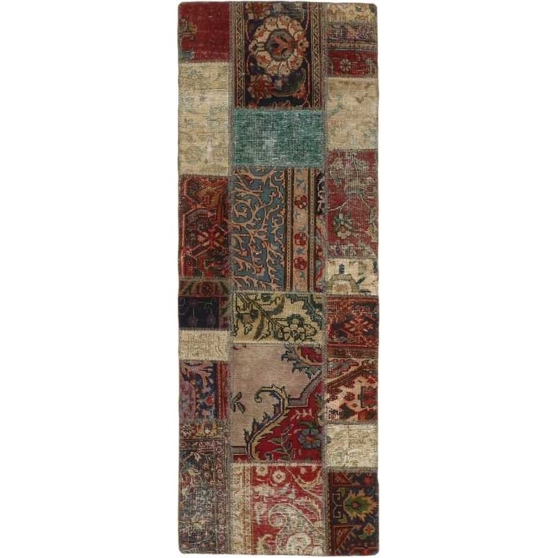 tappeto persia vintage patchwork cm 70x199