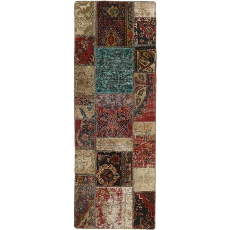 tappeto persia vintage patchwork cm 70x200