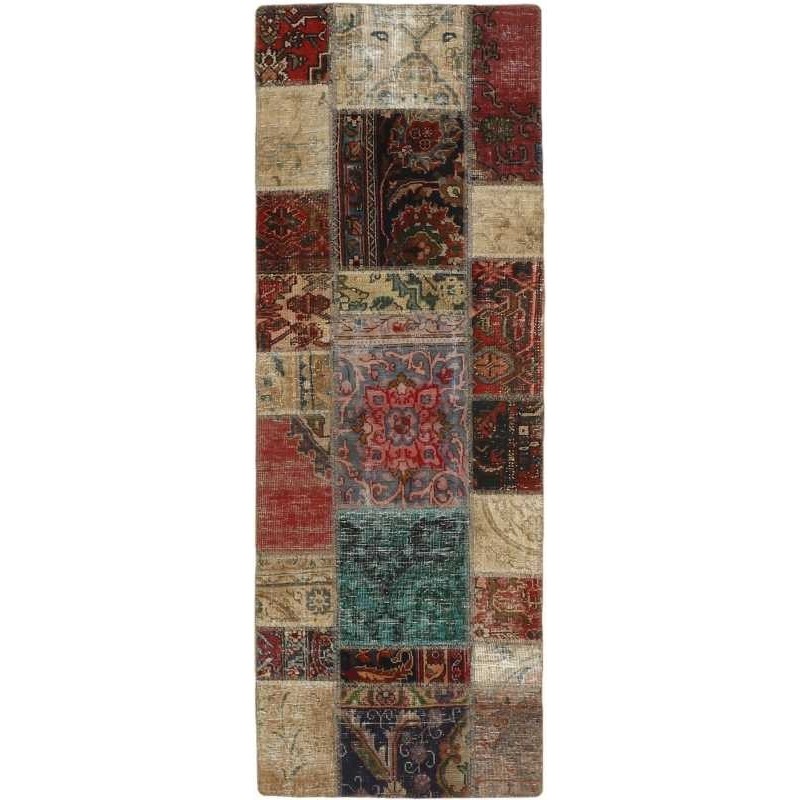tappeto persia vintage patchwork cm 71x197