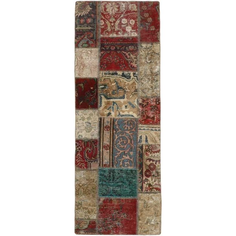 tappeto persia vintage patchwork cm 71x200
