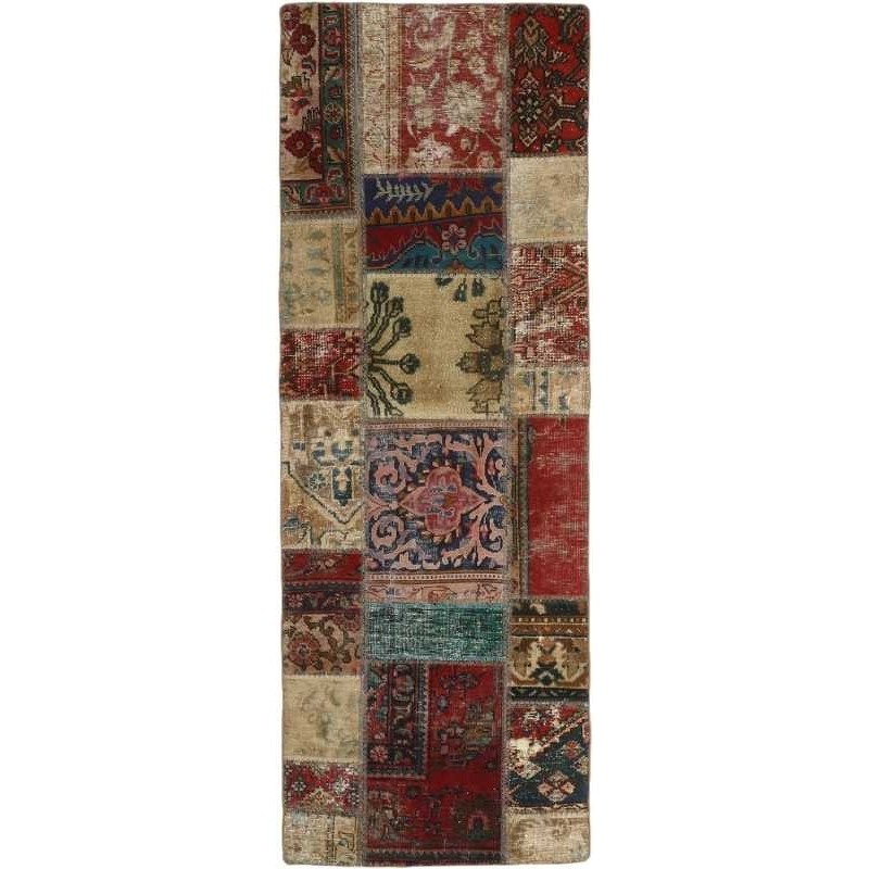 tappeto persia vintage patchwork cm 70x199