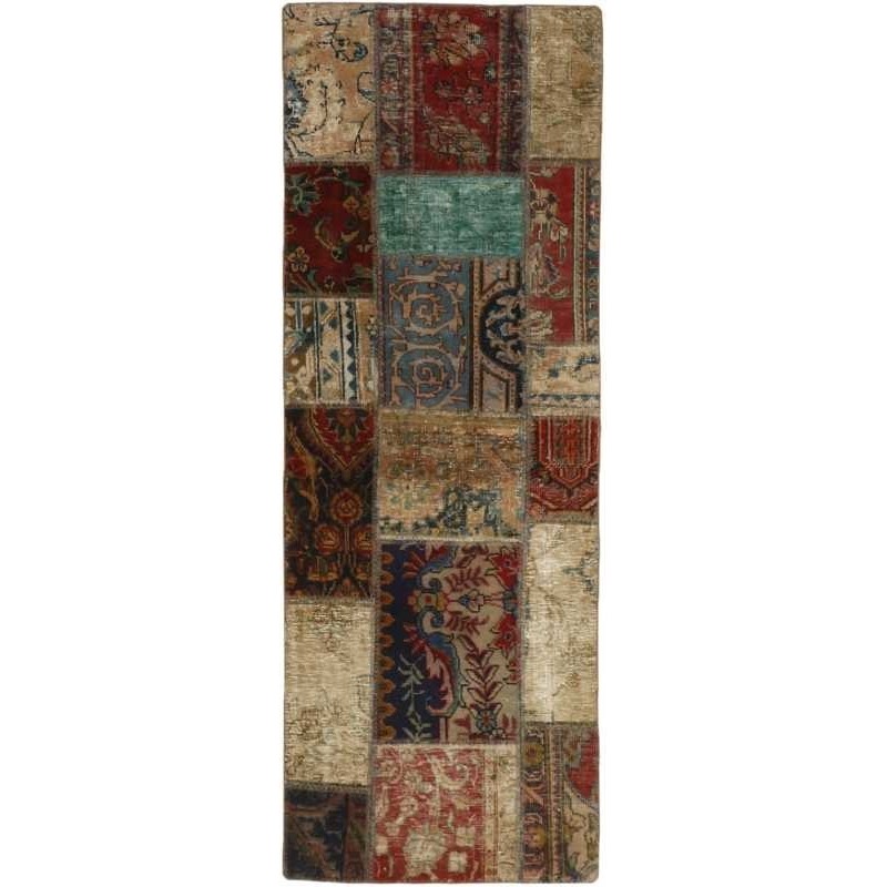 tappeto persia vintage patchwork cm 71x199