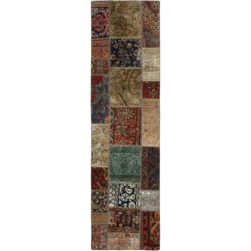 tappeto persia vintage patchwork cm 70x255