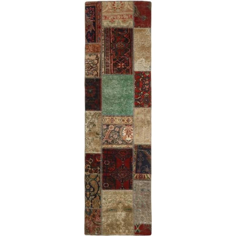 tappeto persia vintage patchwork cm 70x249