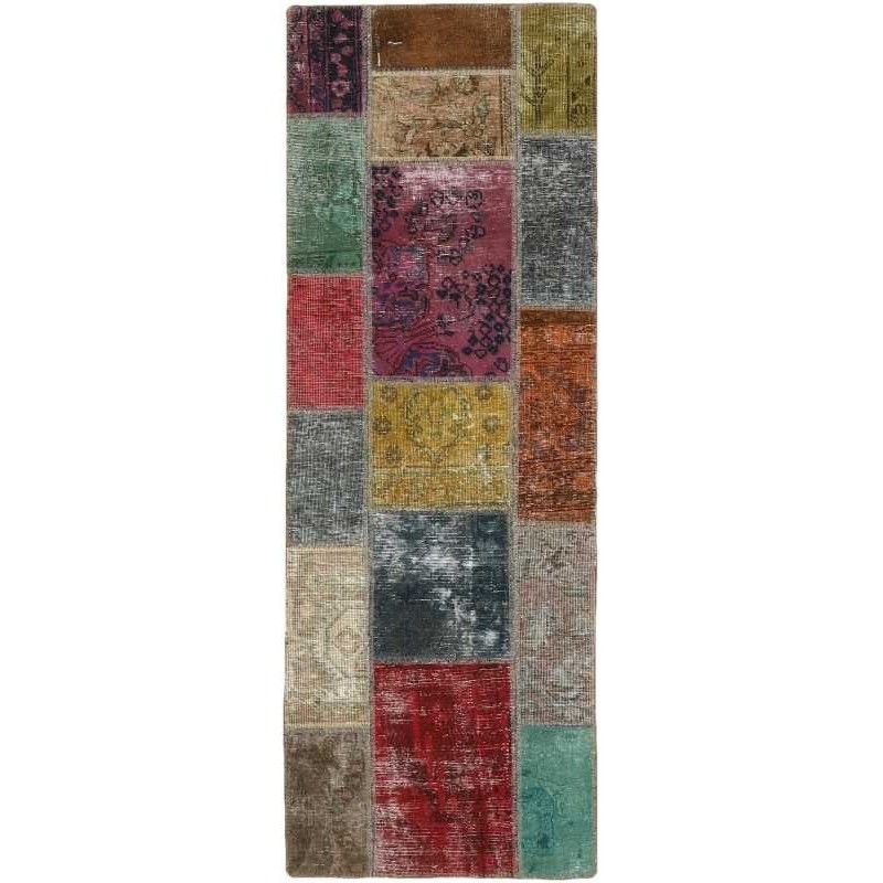 tappeto persia vintage patchwork cm 70x197