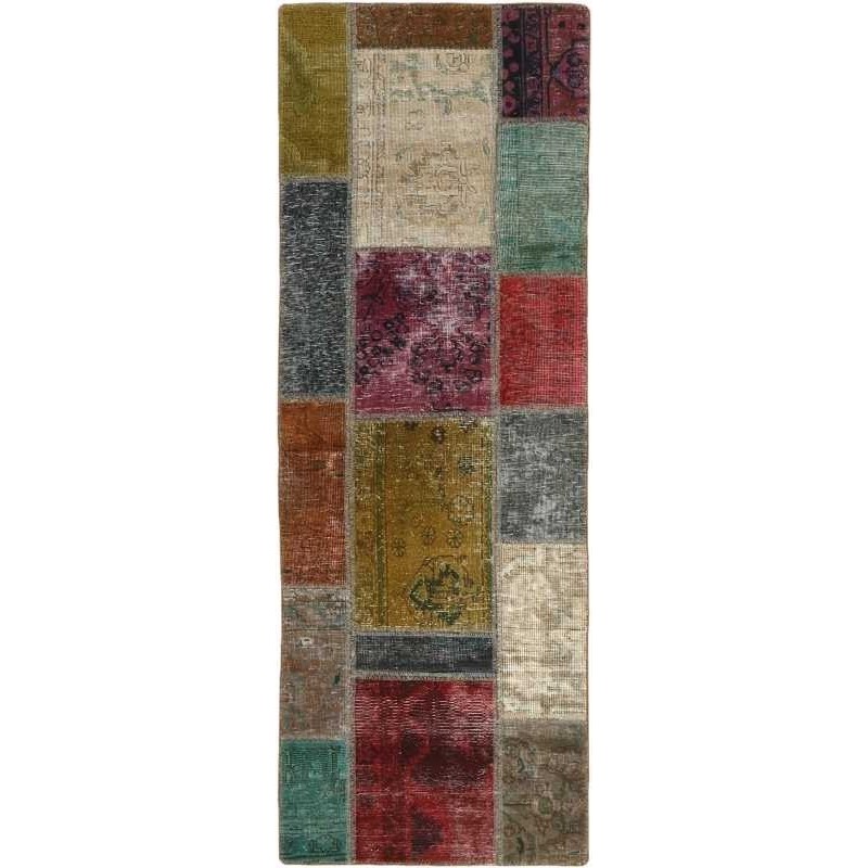 tappeto persia vintage patchwork cm 70x198