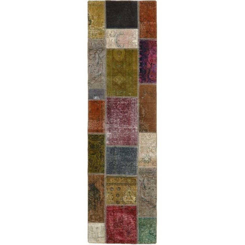 tappeto persia vintage patchwork cm 70x248