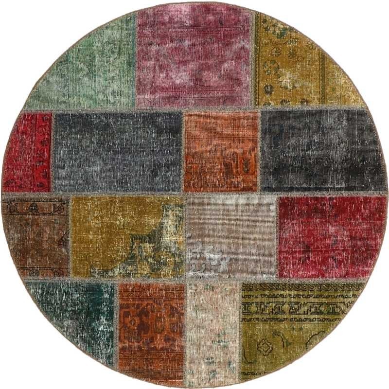 tappeto persia vintage patchwork cm 150x150