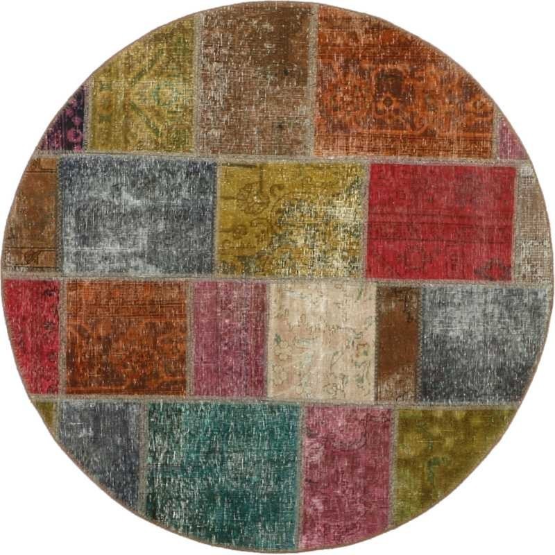 tappeto persia vintage patchwork cm 150x150