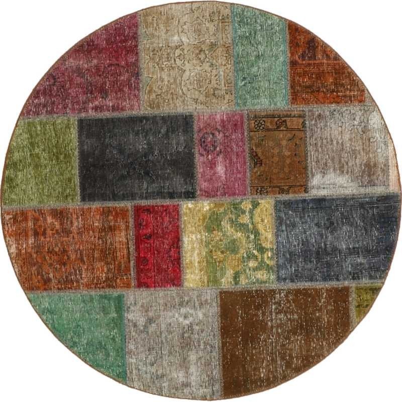 tappeto persia vintage patchwork cm 150x150